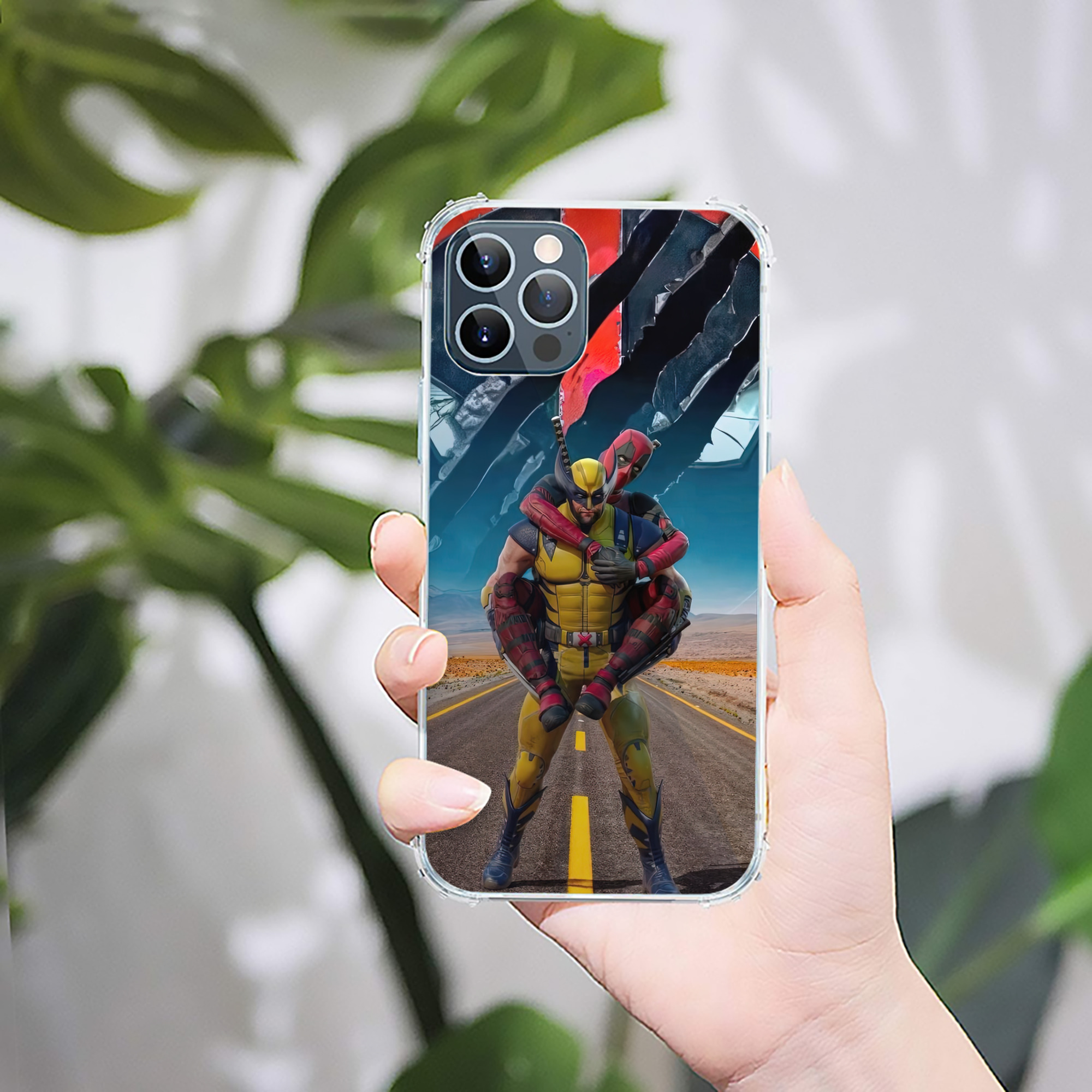 （画像用） Deadpool デッドプール 【iPhone 12シリーズ対応】透明スマホケース（クリアソフトケース）